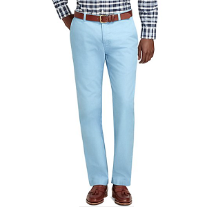 Milano Fit Garment-Dyed Chinos - Belair Blue